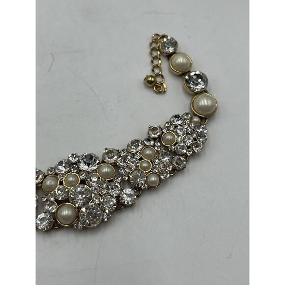Kate Spade NY Gold Plated Crystals White Faux Pearls Pick a Pearl Bracelet New - Picture 14 of 16